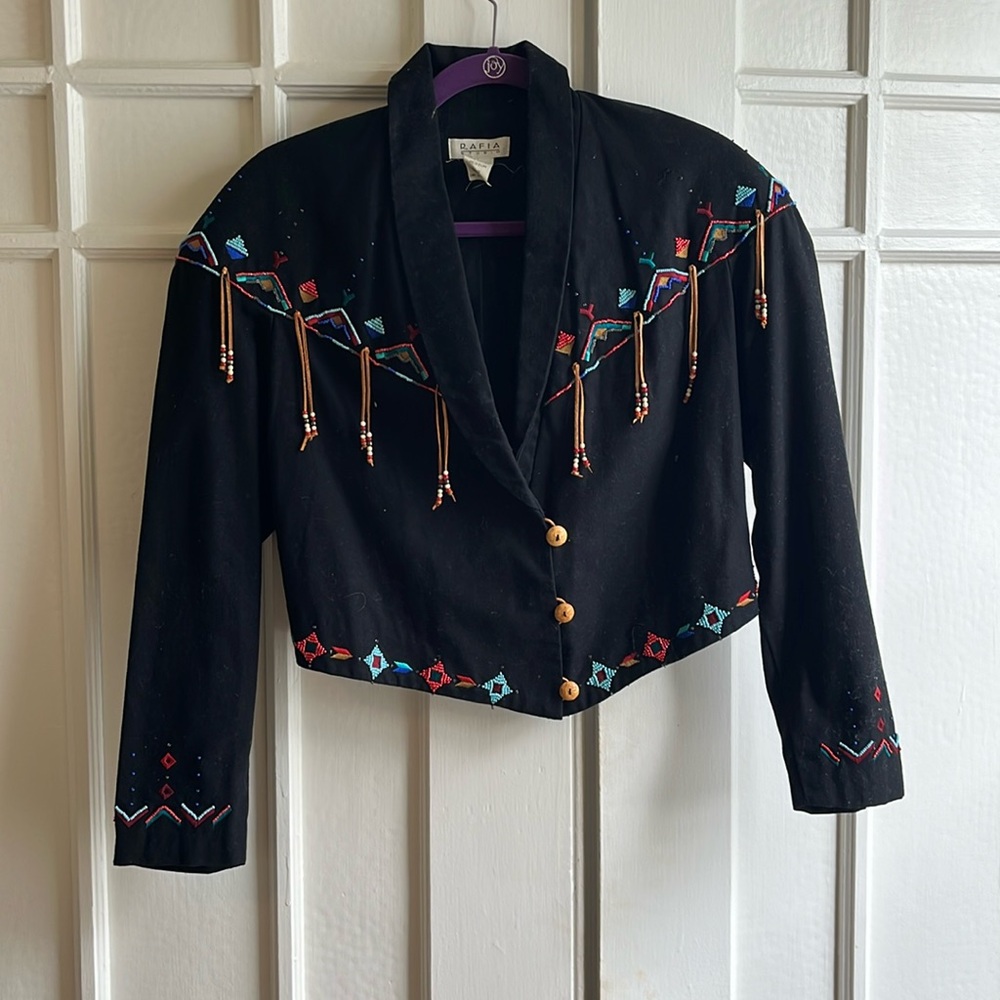 Beaded vintage southwestern jacket